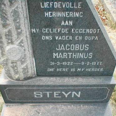 STEYN Jacobus Marthinus 1922-1977