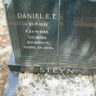 STEYN Daniel E.T. 1925-1986