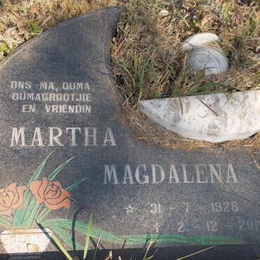 SWART Martha Magdalena 1926-2006
