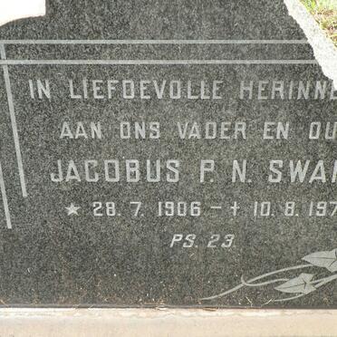 SWART Jacobus P.N. 1906-1970
