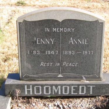 HOOMOEDT Annie 1893-1977 :: HOOMOEDT Jenny 1893-1947