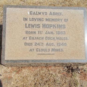 HOPKINS Lewis 1883-1946