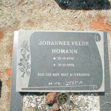 HOMANN Johannes Velde 1936-1978