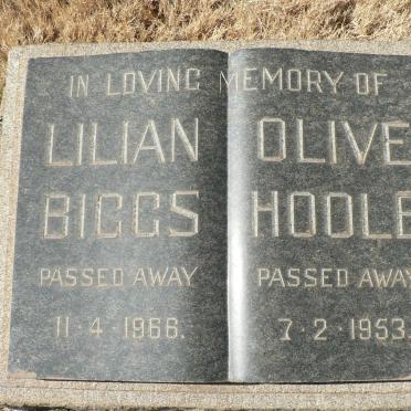 HOOLE Olive -1953 :: BIGGS Lilian -1966
