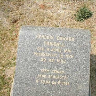 HONIBALL Hendrik Edward 1915-1947