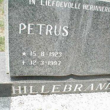 HILLEBRAND Petrus 1923-1997