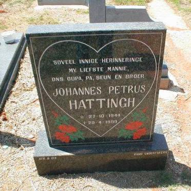 HATTINGH Johannes Petrus 1944-1999