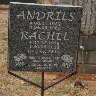 ? Andries 1937-1985 &amp; Rachel 1938-2012