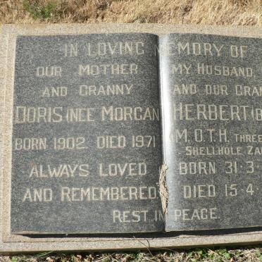? Herbert 1897-1966 &amp; Doris MORGAN 1902-1971