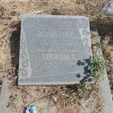 ? Jacobus Eddie 1945-1994 &amp; Gertruida D. 1948-