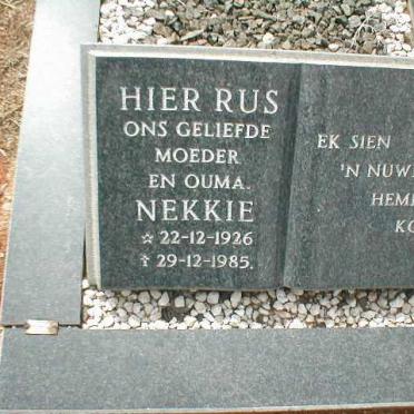 ? Nekkie 1926-1985