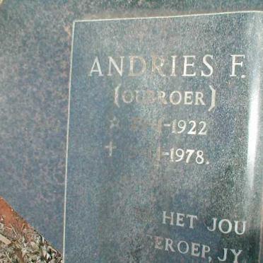 ? Andries F.  1922-1978