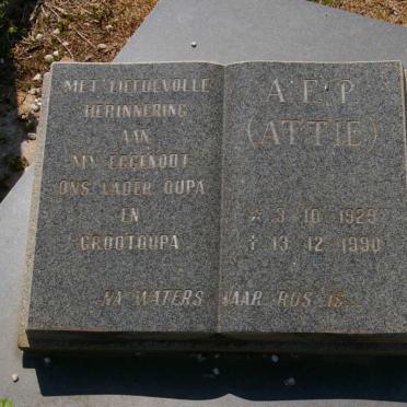 ? A.F.P. 1929-1990