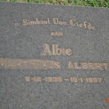 ? Marthinus Albertus 1935-1967