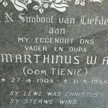 ? Marthinus W.A. 1908-1985