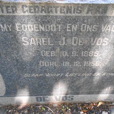 VOS Sarel J., de 1885-1956