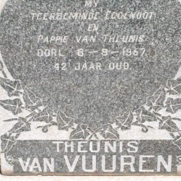 VUUREN Theunis, van -1957
