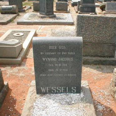 WESSELS Wynand Jacobus 1914-1951