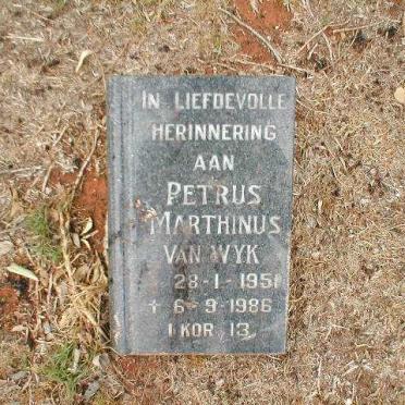 WYK Petrus Marthinus, van 1951-1986