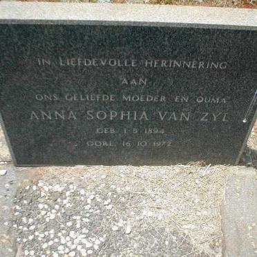 ZYL Anna Sophia, van 1894-1972