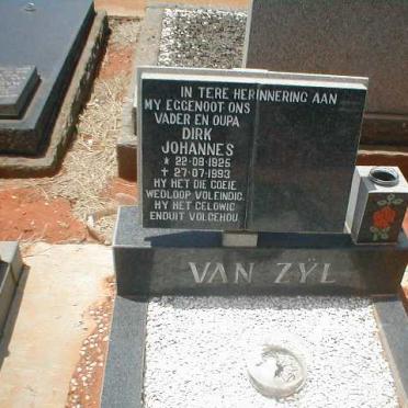 ZYL Dirk Johannes, van 1925-1993