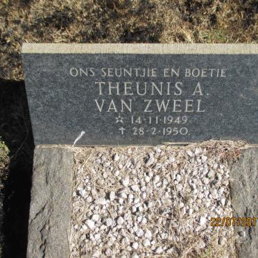 ZWEEL Theunis A., van 1949-1950