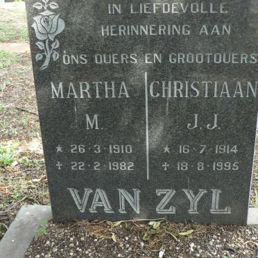 ZYL Christiaan J.J., van 1914-1995 &amp; Martha M. 1910-1982
