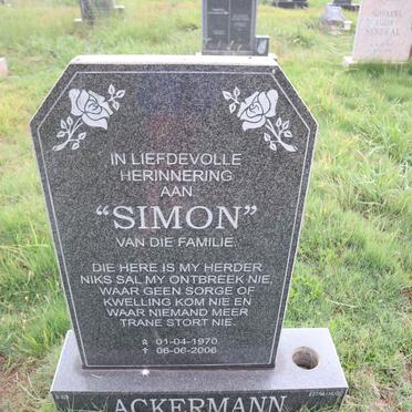 ACKERMANN Simon 1970-2006