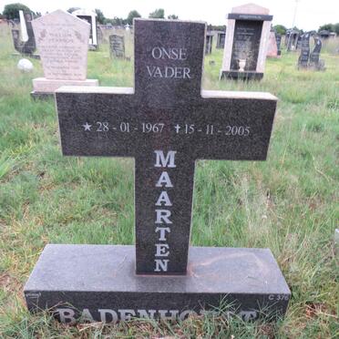 BADENHORST Maarten 1967-2005