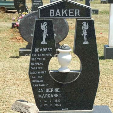 BAKER Catherine Margaret 1933-2003