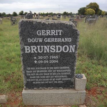 BRUNSDON Douw Gerbrand 1965-2004