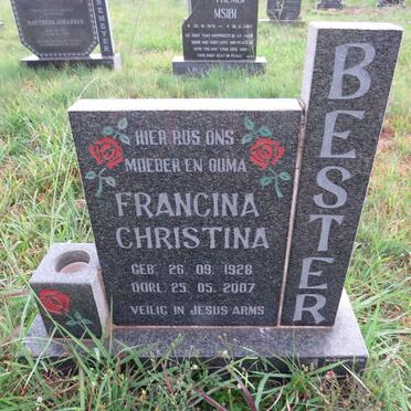 BESTER Francina Christina 1928-2007