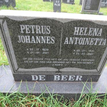 BEER Petrus Johannes, de 1939-2001 & Helena Antoinetta 1941-2007