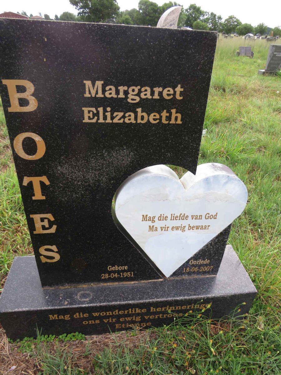 1BOTES Margaret Elizabeth 1951-2007