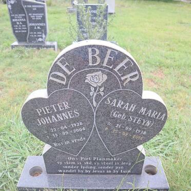 BEER Pieter Johannes, de 1928-2004 & Sarah Maria STEYN 1938-2016