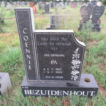 BEZUIDENHOUT Coennie 1943-2003