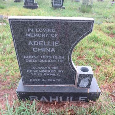 BAHULE Adellie China 1975-2004