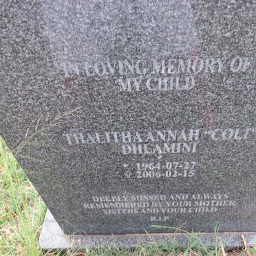DHLAMINI Thalitha Anna 1964-2006