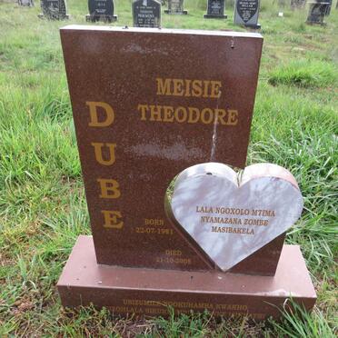 DUBE Meisie Theodore 1981-2008