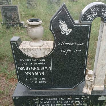 GEERE David Benjamin Snyman 1940-2002