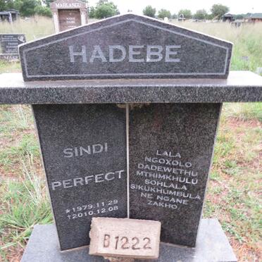 HADEBE Sindi Perfect 1979-2010