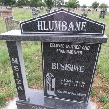 HLUMBANE Busisiwe nee MSIZA 1965-2013