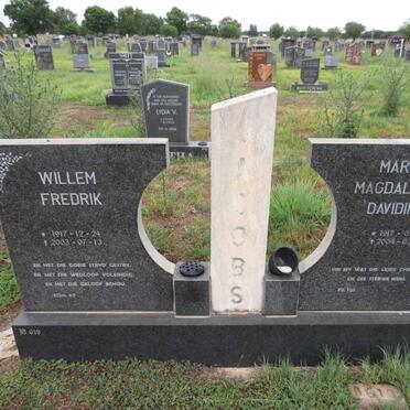 JACOBS Willem Fredrik 1917-2003 & Maria Magdalena Davidina 1917-2004