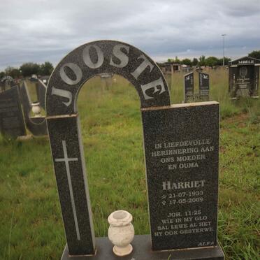 JOOSTE Harriet 1933-2009