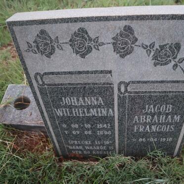 KILIAN Jacob Abraham Francois 1938- & Johanna Wilhelmina 1942-2008_2