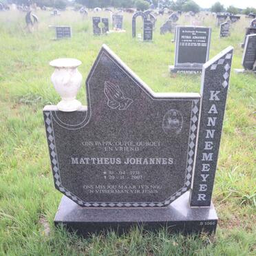 KANNEMEYER Mattheus Johannes 1951-2007