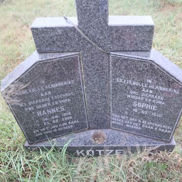 KOTZE Hannes 1926-2000 & Sophie 1930-
