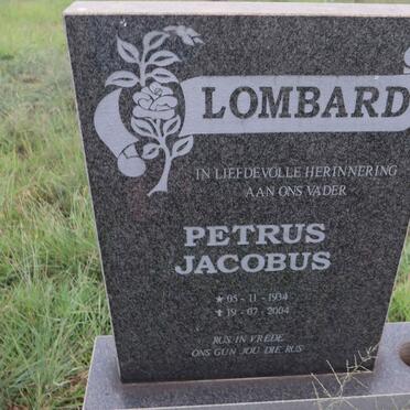 LOMBARD Petrus Jacobus 1934-2004