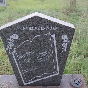 LEEK Johanna Klazina, van der 1923-2004