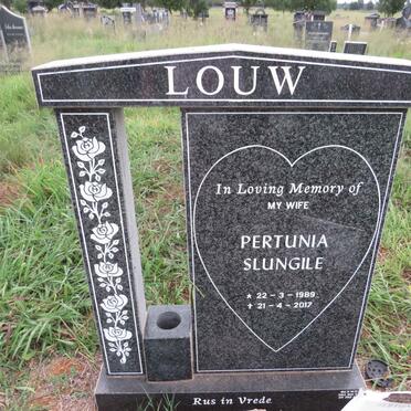 LOUW Pertunia Slungile 1989-2017